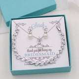 Eve Pearl CZ Jewelry Set