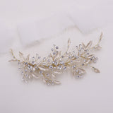 Kiara Pearl Leaf Large Wedding Clip