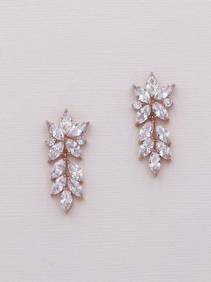 Hailey Silver Marquise Dangle Earrings
