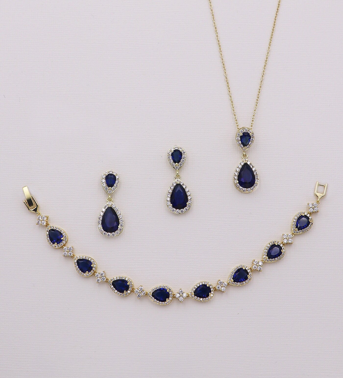 Kensley Sapphire Blue Jewelry Set