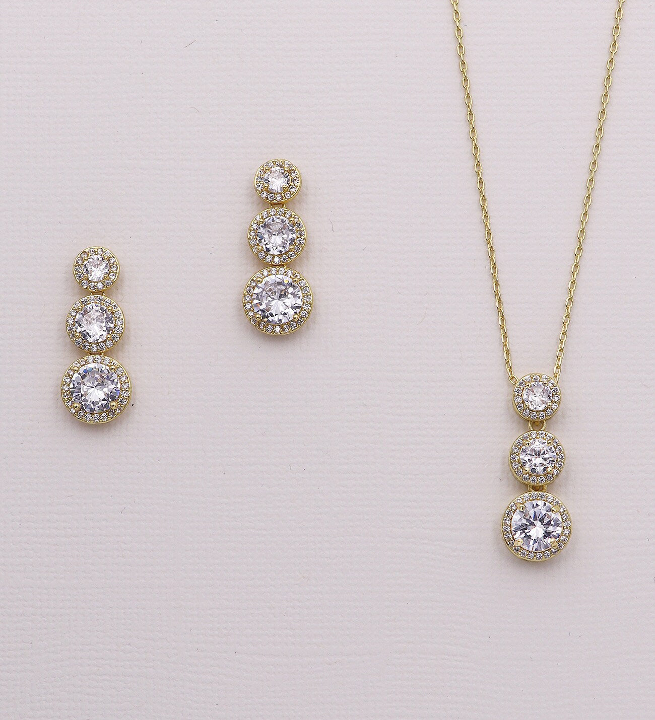 Ansley Triple Drop Jewelry Set