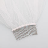 Two Layer Raw Edge Veil