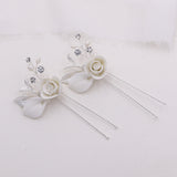 Rose Petals Flower Hairpin Set of 2