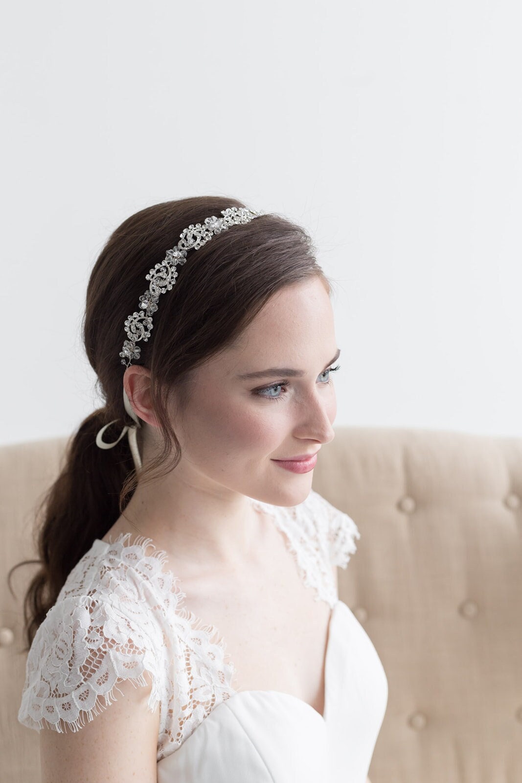 Malaya Crystal Wedding Headband
