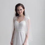 Pearl and Crystal Edge Wedding Veil
