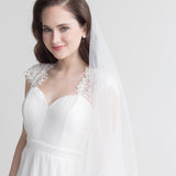 Two Layer Raw Edge Veil