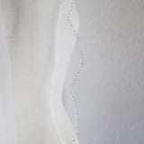 Scalloped Beaded First Communion Veil
