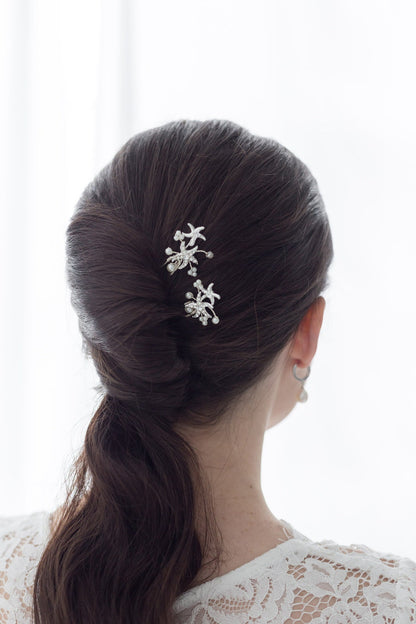 Bayley Bridal Wedding Starfish Hair Pin Set of 2