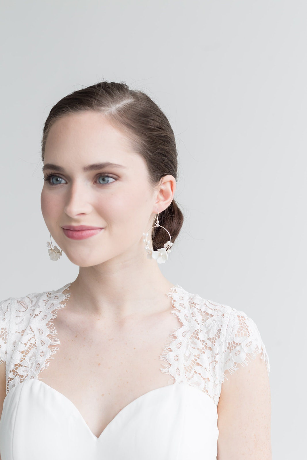 Tori Flower Wedding Earrings