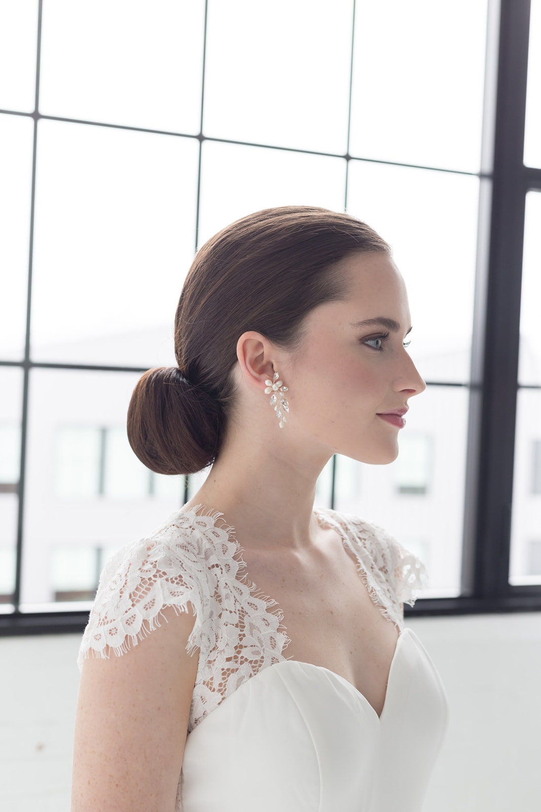 Amelia Freshwater Pearl Wedding Earrings