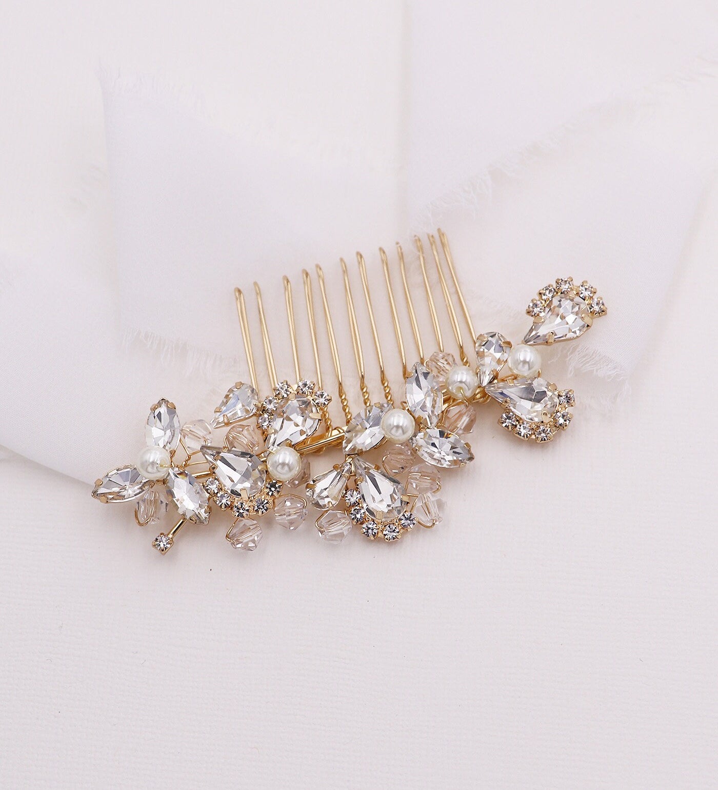 Carla Swarvoski Pearl Comb