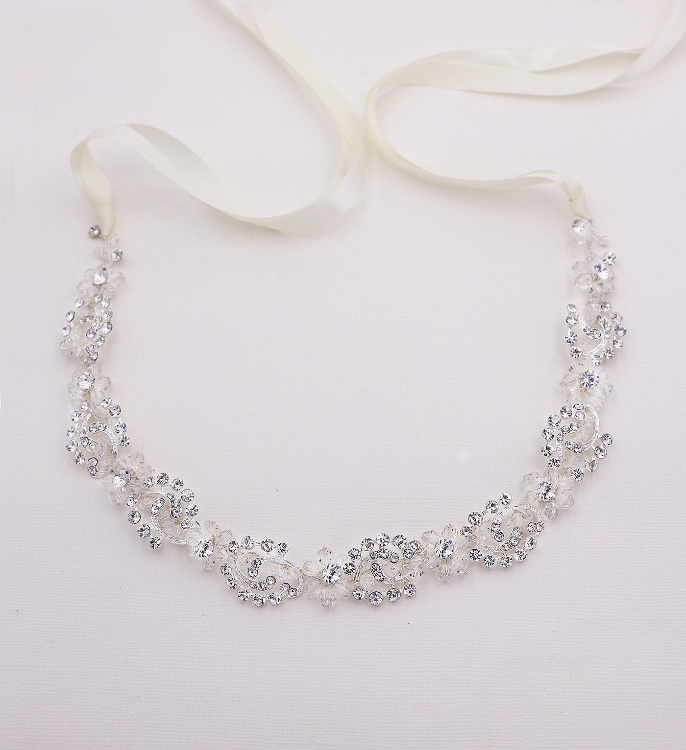 Malaya Crystal Wedding Headband