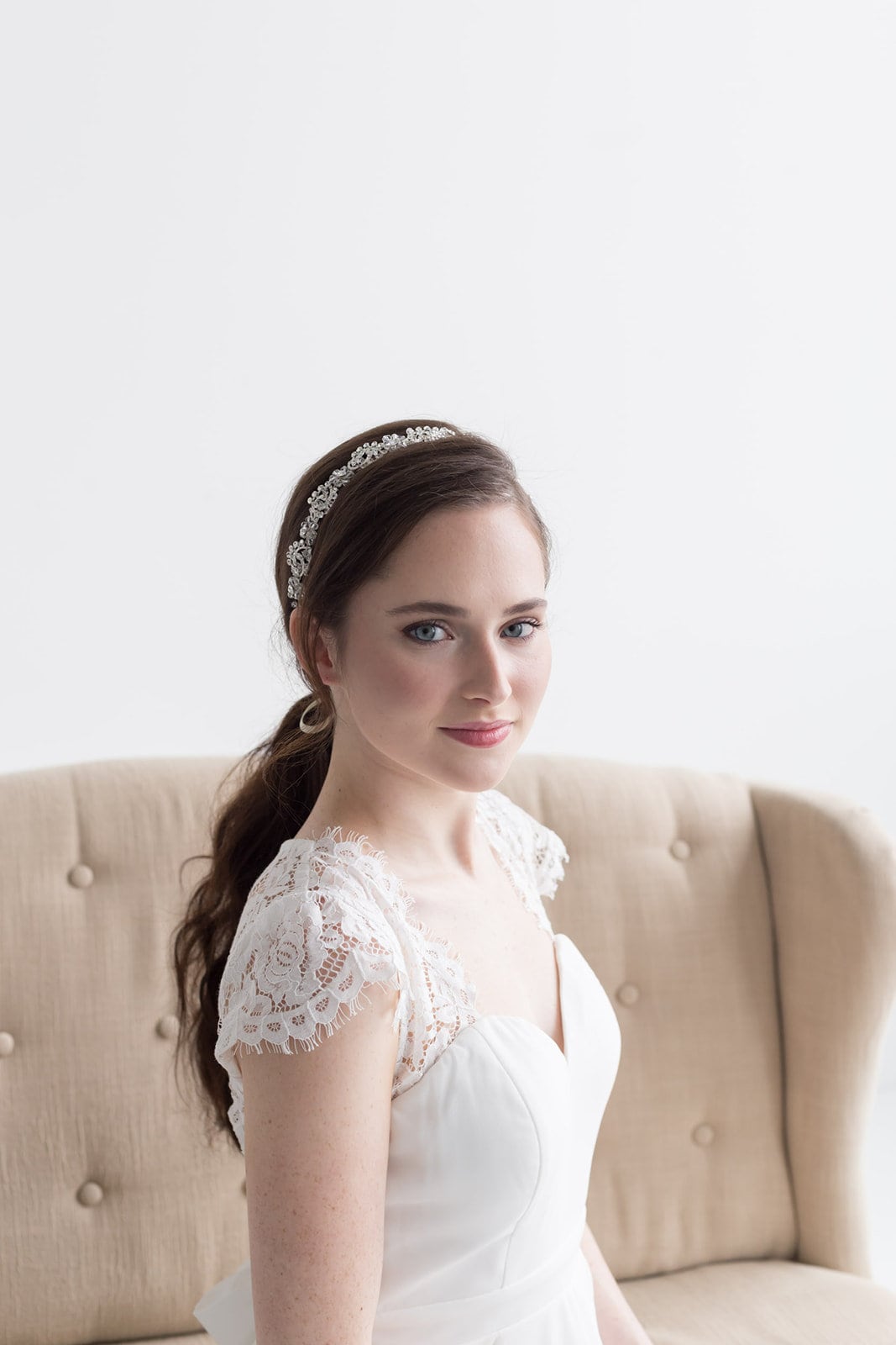 Malaya Crystal Wedding Headband