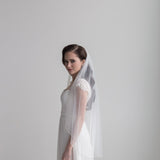 Pearl and Crystal Edge Wedding Veil