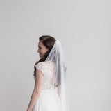 Scalloped Beaded Wedding Veil