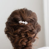 Amanda Crystal and Pearl Wedding Comb