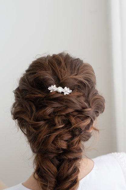 Amanda Crystal and Pearl Wedding Comb