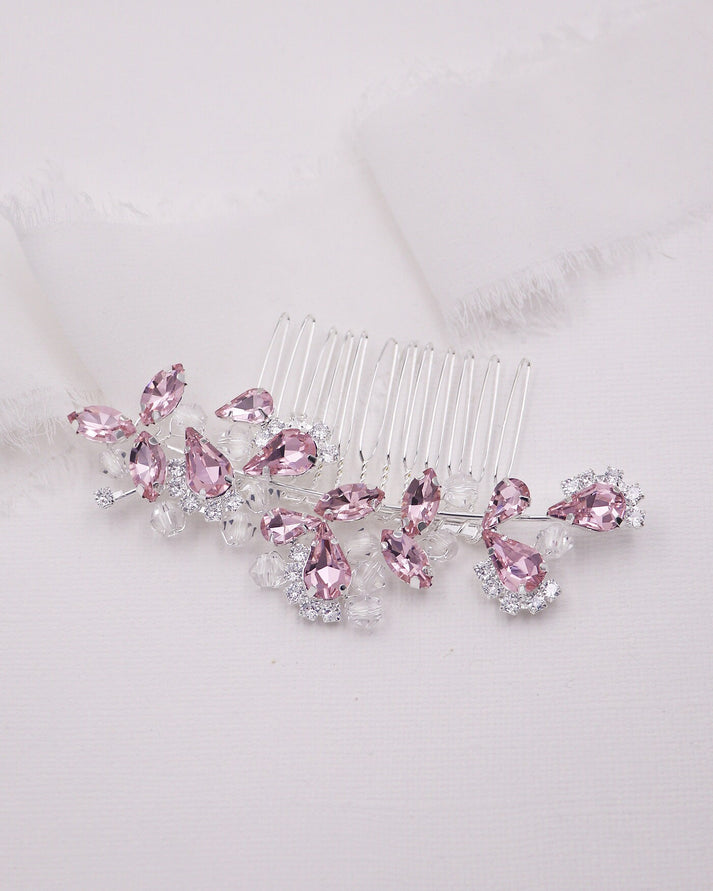 Carla Pink Wedding Comb