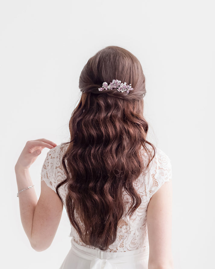 Carla Pink Wedding Comb