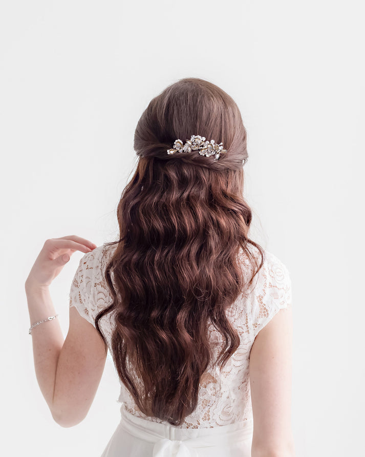 Carla Champagne Wedding Comb